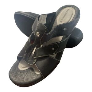 MERRELL NWT Black Sandals Womens Sz 8 Slip-on Mules Comfort Casual Summer Shoes